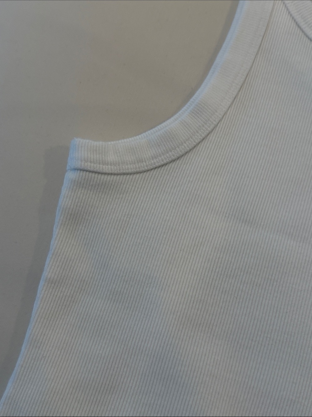 nuuds White Ribbed Tank Top - Picture 7 of 8